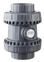 ball check valve DN 15 - 50, max. 16 bar | SXE-PVC-U series FIP - Formatura Iniezione Polimeri