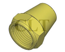 brass cap nut 1/8" - 3/4", 2 000 psi Taiwan