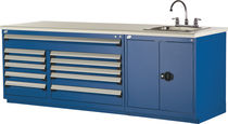 cabinet with sink 90" x 30" x 36", 400 lb | R5XTG-3002 Rousseau Metal