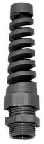 cable gland with spiral flex protector  Geissel GmbH