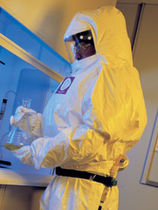 chemical protective clothing: suit with powered air-purifying respirator (PAPR) PC90 Series Bullard