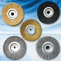 circular abrasive nylon brush for cleaning, polishing, deburring  Applied Brushes