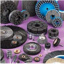 circular abrasive nylon brush for cleaning, polishing, deburring  Weiler Corporation