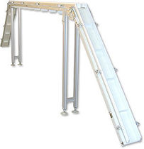 cleated belt conveyor with adjustable slope max. 125 lbs, max. 225 ft/min | N 125Z series QC Industries