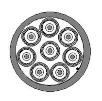 coaxial electric cable Filotex  Nexans