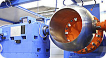 combined turning and grinding center for valve ball max. &oslash; 1 370 mm, 10 t | BALL MATIC SAFOP