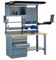 computer workstation 60" x 30" x 80" | R5WH5-2015 Rousseau Metal