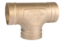 copper tee for tube grooved coupling DN 50 - 200 | 619 series Grinnell