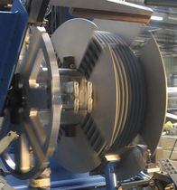 corrugated pipe coiler for extrusion line EDI, EZ MECASOFT