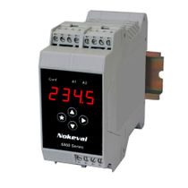 DIN rail mount programmable temperature transmitter 6821 Nokeval