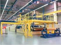 double belt press for floor covering (homogeneous)  Techno Partner Samtronic
