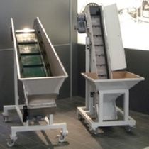 elevator with storage hopper BBR Grimm  Zuf&uuml;hrtechnik