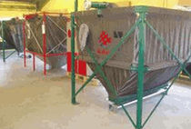 flexible silo for wood pellets HPS allg. Silotec