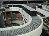 flush grid modular conveyor belt 1 520 - 3 800 kg/m | E93 FG series Afher Eurobelt