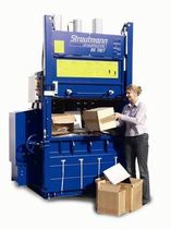 front loading single chamber vertical baling press max. 220 kN, max. 250 kg | EK 1107   Strautmann Umwelttechnik