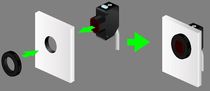 front mounting photoelectric sensor 30 m, IP 67 | Y series Optex FA