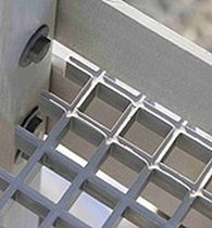 GRP composite grating min. 14 x 14 mm,  max. 42 x 42 mm Fibrolux