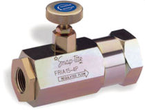 hydraulic flow control valve 1/4" - 1",  max. 345 bar | FRIA series Parker Snap-tite