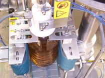 in-line automatic bottle labeler for front-back applications etq-02 HFGuillen Maquinaria