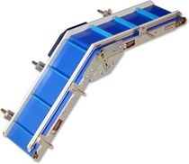 inclined belt conveyor max. 125 lbs, max. 225 ft/min | R 125Z series QC Industries
