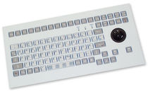 industrial keyboard with trackball 0.3 mm, 2.6 N, IP65 | KS08310  INDUKEY