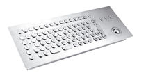 industrial keyboard for public access kiosks and internet terminals InduSteel series INDUKEY