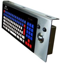 industrial keyboard with trackball CT4 Symcod Inc.