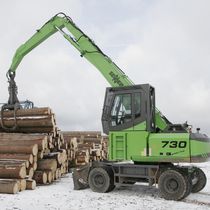knuckleboom log loader max. 30 t, max. 11 m | 730 M-HD SENNEBOGEN Maschinenfabrik GmbH