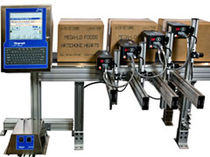 large character inkjet coding marking machine for cardboard boxes max. 650 ft/min | IJ/3000 Diagraph