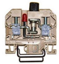 LED fuse terminal block 12.5 A, 10 mm&sup2; | USC 10 FT/ 20 LED ELETTROMECCANICA A. COLOMBO