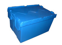 lid stacking nesting container max. 70 l, max. 600 x 400 x 400 mm | 6000 series Plasticos Santo Ant&oacute;nio