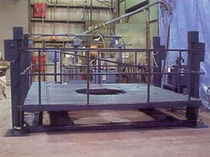 lifting platform for jet engine maintenance max. 2 000 lb | Lift-A-Lift&reg; V-25-AFSMC Tilt-Or-Lift
