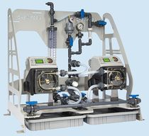 liquid dispensing unit with calibration cylinder CHEM-PRO&reg;   BLUE-WHITE