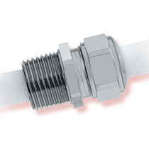 liquid tight nickel plated brass cable gland (straight through, threaded) &oslash; 0.118 - 2.047 in, NPT | Heyco&reg;-Tite   Heyco