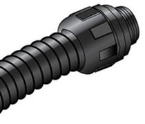 liquid tight nylon conduit fitting (straight through, threaded)  Alpha Wire
