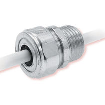 liquid tight zinc plated steel cable gland (straight type, threaded) &oslash; 0.15 - 0.85 in, NPT | Heyco&reg;-Tite  Heyco