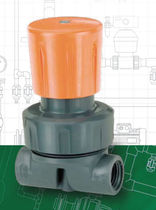 manual handwheel diaphragm valve DN 8, max. 4 bar | VM-PVC series FIP - Formatura Iniezione Polimeri
