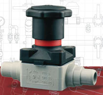 manual handwheel diaphragm valve DN 12 - 15, max. 6 bar | CM-PVC-C series FIP - Formatura Iniezione Polimeri