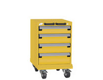 mobile 4 drawer cabinet 18" x 21" x 29&frac14;", 100 lb | L3BBD-2408L3 Rousseau Metal