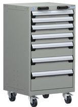 mobile 7 drawer cabinet 24" x 27" x 43&frac14;", 400 lb | R5BCG-3851 Rousseau Metal