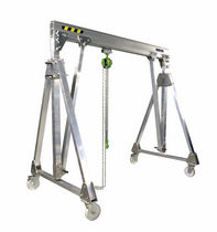 mobile aluminum workshop gantry crane 250 - 2000 kg, 2 - 6 m, 1.55 - 3 m | PADC COMEGE