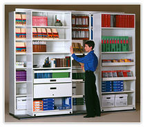 mobile office shelving Quadral Montel