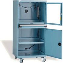 mobile protection computer cabinet 30" x 27" x 63&frac14;" | R5JDG-5821 Rousseau Metal
