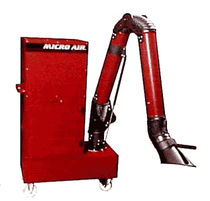 mobile welding fume filter extractor with extraction arm M2150  Micro Air Clean Air Systems