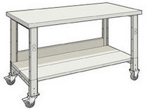 mobile workbench 60" x 30" x 37 " | WSW1019 Rousseau Metal