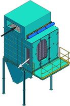 modular bag dust collector: pulse jet 196 - 10000 m&sup2; | HCS Eco Instal