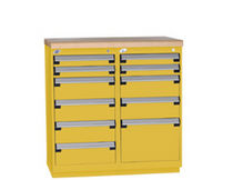 multi-drawer cabinet 36" x 21" x 38", 100 lb | L3AED-3404L3 Rousseau Metal