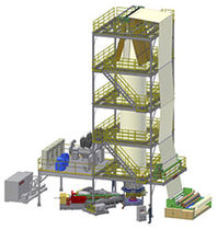 multilayer blown film coextrusion line: geomembranes HDPE, LDPE, PP, PVC | ALPHA GEO Alpha Marathon Technologies Group, Inc.