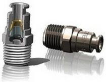 nickel plated brass pneumatic push-in fitting M5 - M12, max. 16 bar Sistem Pneumatica S.r.l.