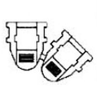 nylon strain relief bushing (round, straight, for flat cables)  MICRO PLASTICS